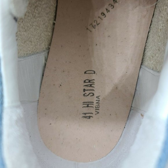 $560 Women's Sz 41 Golden Goose Hi Star Leather Lace Up Sneakers - Picture 10 of 12